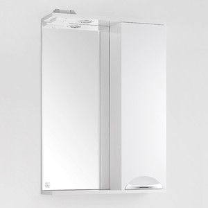 Зеркало-шкаф Style line Жасмин 55 с подсветкой, белый (2000948994513)