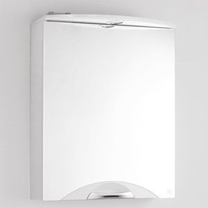 Зеркальный шкаф Style line Жасмин-2 Люкс 55 с подсветкой, белый (2000949075556)