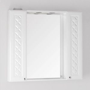 Зеркало-шкаф Style line Канна Люкс 90 с подсветкой, белый (2000949015231)