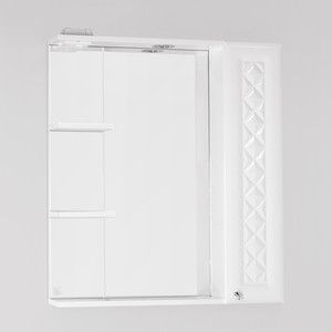 Зеркало-шкаф Style line Канна Люкс 75 с подсветкой, белый (2000949080383)