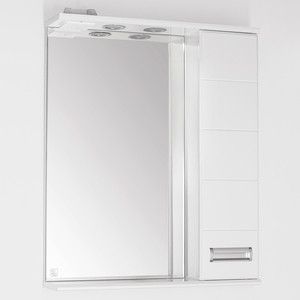 Зеркало-шкаф Style line Ирис 65 с подсветкой, белый (2000948995435)