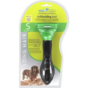 Фурминатор FURminator deShedding Tool Long Hair S Small Dog для длинношерстных собак мелких пород 4см
