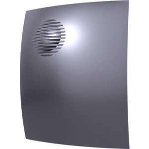 Вентилятор DiCiTi осевой вытяжной с обратным клапаном D 100 декоративный (PARUS 4C dark gray metal)