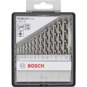 Набор сверл по металлу Bosch 1.5-6.5мм 13шт Robust Line (2.607.010.538)