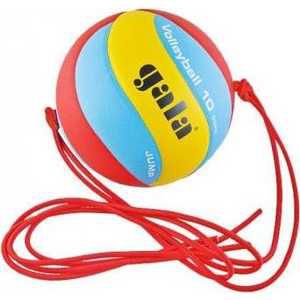 Мяч волейбольный на растяжках Gala Jump размер 5, цвет красно-сине-желтый