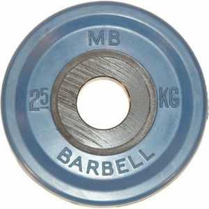 Диск обрезиненный MB Barbell 51 мм 2.5 кг синий "Евро-Классик" (Олимпийский)