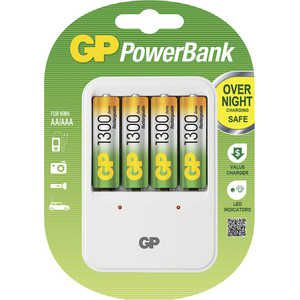 Зарядное устройство и аккумулятор GP PowerBank PB420GS130 + 1300mAh AA 4шт.