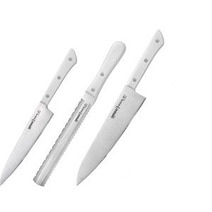 Набор из 3 кухонных ножей Samura Harakiri (SHR-0230W)
