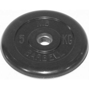 Диск обрезиненный Barbell 31 мм 5 кг