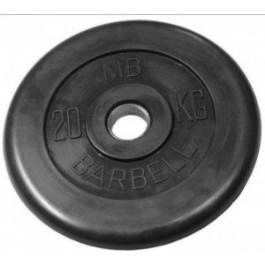 Диск обрезиненный Barbell 51 мм 20 кг