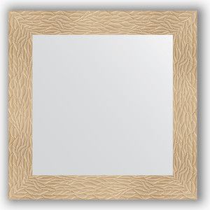 Зеркало в багетной раме Evoform Definite 70x70 см, золотые дюны 90 мм (BY 3149)