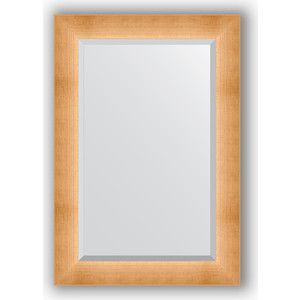 Зеркало с фацетом в багетной раме поворотное Evoform Exclusive 66x96 см, травленое золото 87 мм (BY 1181)