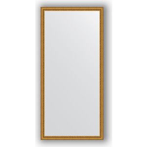 Зеркало в багетной раме поворотное Evoform Definite 72x152 см, бусы золотые 46 мм (BY 1112)