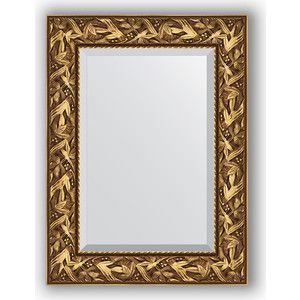 Зеркало с фацетом в багетной раме поворотное Evoform Exclusive 59x79 см, византия золото 99 мм (BY 3389)