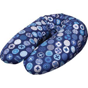 Подушка для кормления Ceba Baby Multi (Себа Беби Мульти) Circles blue трикотаж W-741-071-162