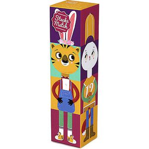 Игрушки из картона Krooom Stack&Match кубики Животные (k-440)