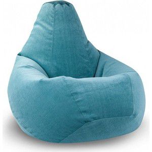 Кресло-мешок POOFF Голубое микровельвет XL