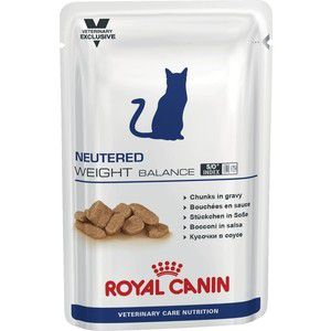 Паучи Royal Canin ВКН Neutered Weight Balance диета для стерилизованных кошек склонных к полноте 100г (772001)
