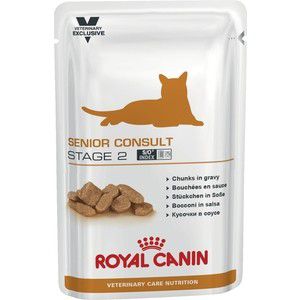 Паучи Royal Canin ВКН Senior Consult Stage 2 диета для кошек старше 7 лет с признаками старения 100г (775101)