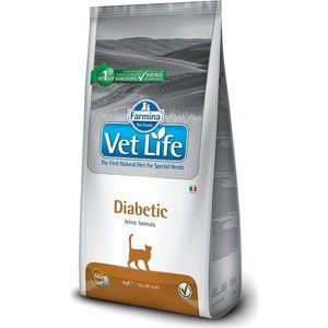 Сухой корм Farmina Vet Life Diabetic Feline диета при сахарном диабете для кошек 2кг (25326)