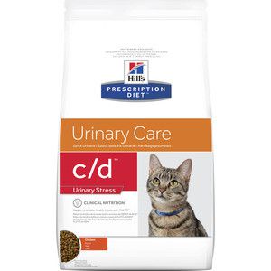 Сухой корм Hill's Prescription Diet c/d Urinary Care Urinary Stress with Chicken с курицей диета при цистите для кошек 1,5кг (2842)
