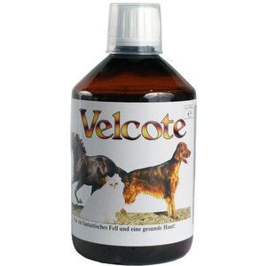 Пищевая добавка Grau Velcote масло для приёма внутрь улучшает состояние кожи и шерсти для собак, кошек и лошадей 100мл (01200)