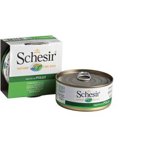 Консервы Schesir Nature for Dog Chicken Fillets кусочки в желе с куриным филе для собак 150г (С680)