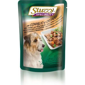 Паучи Stuzzy Dog Speciality with Rabbit & Vegetables кусочки в соусе с кроликом и овощами для собак 100г (131.2571)