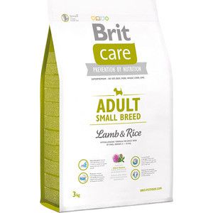 Сухой корм Brit Care Adult Small Breed Lamb & Rice гипоаллергенный с ягненком и рисом для взрослых собак мелких пород 3кг (132707)