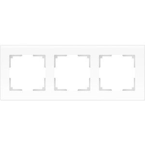 Рамка Werkel Favorit на 3 поста белый матовый WL01-Frame-03