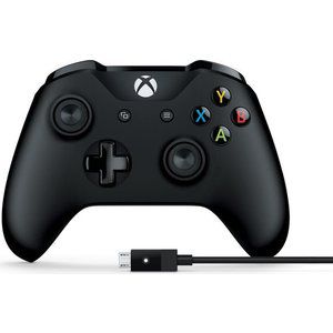 Геймпад Microsoft XBox One Controller black + Cable (4N6-00002)