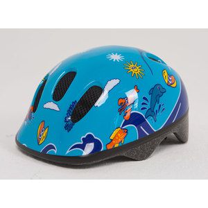 Шлем Moove&Fun BELLELLI сине-голубой с дельфинами размер: M, 80028-M