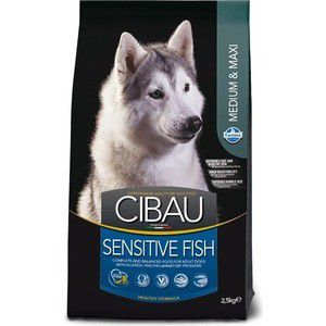 Сухой корм Farmina CIBAU Sensitive Fish Medium & Maxi Breed с рыбой для взрослых собак средних и крупных пород 12кг (31037)