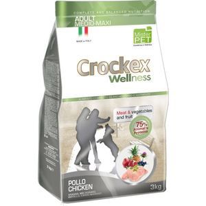 Сухой корм Crockex Wellness Adult Medio-Maxi Chicken Meat & Vegetables & Fructs с курицей и рисом для собак средних и крупных пород 12кг (MCF3412)