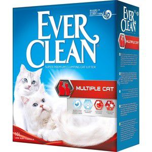 Наполнитель Ever Clean Multiple Cat комкующийся с ароматизатором для нескольких кошек в доме 10л