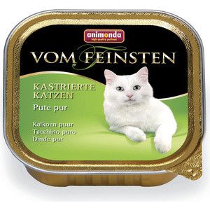 Консервы Animonda Vom Feinsten for Castrated Cats с отборной индейкой для стерилизованных кошек 100г (83856)