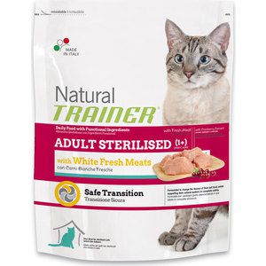 Сухой корм Trainer Natural Adult Sterilised Fresh White Meats с белым мясом для стерилизованных кошек 1,5кг
