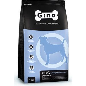 Сухой корм Gina Denmark DOG Hypoallergenic гиппоалергенный с уткой и рисом для взрослых собак 18кг (080118.2)