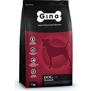 Сухой корм Gina Denmark DOG 24 с ягненком и рисом для взрослых собак с проблемами пищеварения и аллергией 3кг (080016.1)