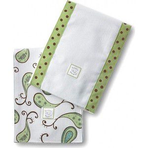 Полотенчики SwaddleDesigns Baby Burpie Set Kiwi Paisley (SD-121KW)