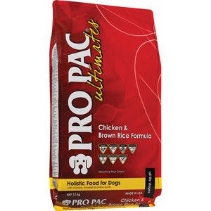 Сухой корм PRO PAC Ultimates Holistic Chicken Meal & Brown Rice Formula с курицей и коричневым рисом для взрослых собак всех пород 12кг