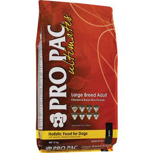 Сухой корм PRO PAC Ultimates Large Breed Adult Holistic Chicken & Brown Rice Formula с курицей и коричневым рисом для собак крупных пород 12кг