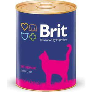 Консервы Brit Premium Kitten Lamb ягненок для котят 340г (9419)