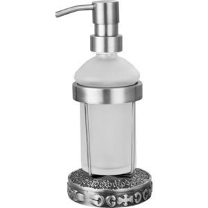 Дозатор для жидкого мыла ZorG Antic серебро (AZR 25 SL)