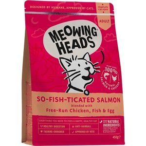 Сухой корм BARKING HEADS Adult Cat Purr-Nickety For a Fussy Diner Salmon, Chicken & Fish с лососем, курицей и рыбой для взрослых кошек 4кг (2494/20586)