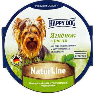 Консервы Happy Dog Natur Line ягненок с рисом для собак 85г (71498)