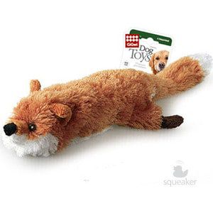 Игрушка GiGwi Dog Toys Squeaker лиса с большой пищалкой для собак (75016)