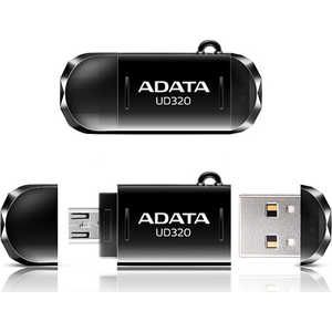 Флеш накопитель ADATA 64GBDashDrive UD320 OTG USB 2.0/MicroUSB Черный (AUD320-64G-RBK)