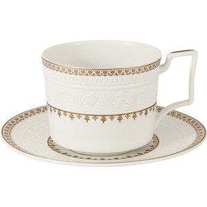 Чашка с блюдцем Colombo Золотой замок (C2-CS-6962)