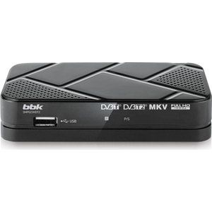 Тюнер DVB-T2 BBK SMP023HDT2 dark grey